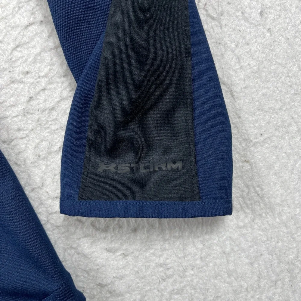 Under Armour Track Jacket Womens‎ XL Navy Blue ColdGear Storm Full Zip Athletic